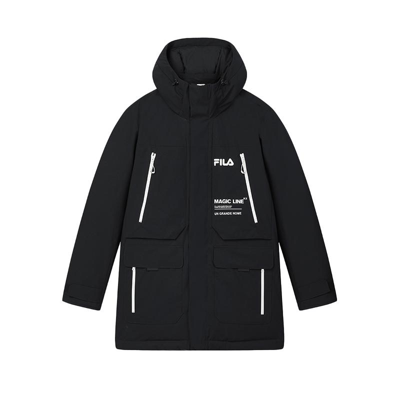 

Новый пуховик FILA мужской, цвет «реактивный черный» F11M449903F-BK 180/100A/XL