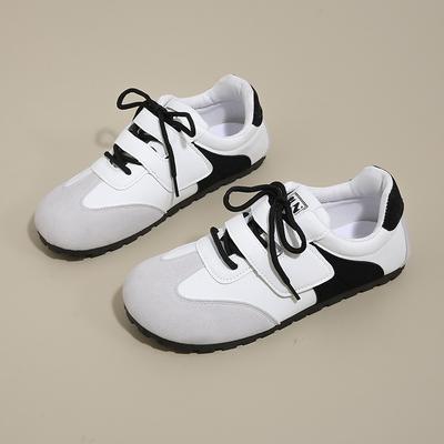 Autumn New Fashion Trend Women's Casual Shoes College Style Wide Toe Soft Comfortable Flat Shoes Outdoor Casual Sports Shoes