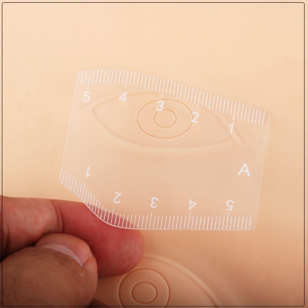 5Pcs New Fast Drawing Eyebrow Desgin Ruler PVC Reusable Thrushcross Cards Shaping Makeup Drawing Guide Ruler for Beginner