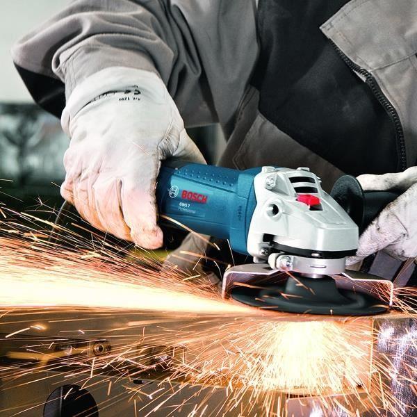 Meuleuse d'angle BOSCH GWS750 - 125mm - 750W - Métal - 11000 tours/min