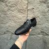 2025 summer new hand-woven leather men's business casual leather shoes simple and comfortable pure leather men's shoes versatile