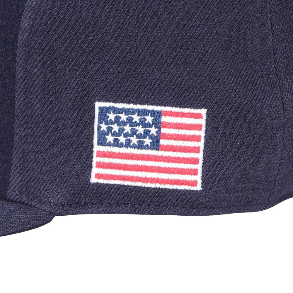 FootJoy FH24AMC FH24AMC-4N Men's Melton Combination Cap, Navy, Free Size (57-59cm)