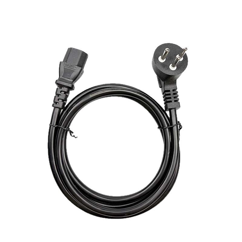Israel Double-Head Figure-Eight Power Cord with Oxygen-Free Copper and PVC Sheath