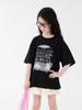 You Jia Meng Mädchen Baumwoll-Kurzarm-T-Shirt mit Aufdruck - Sommer Freizeitmode