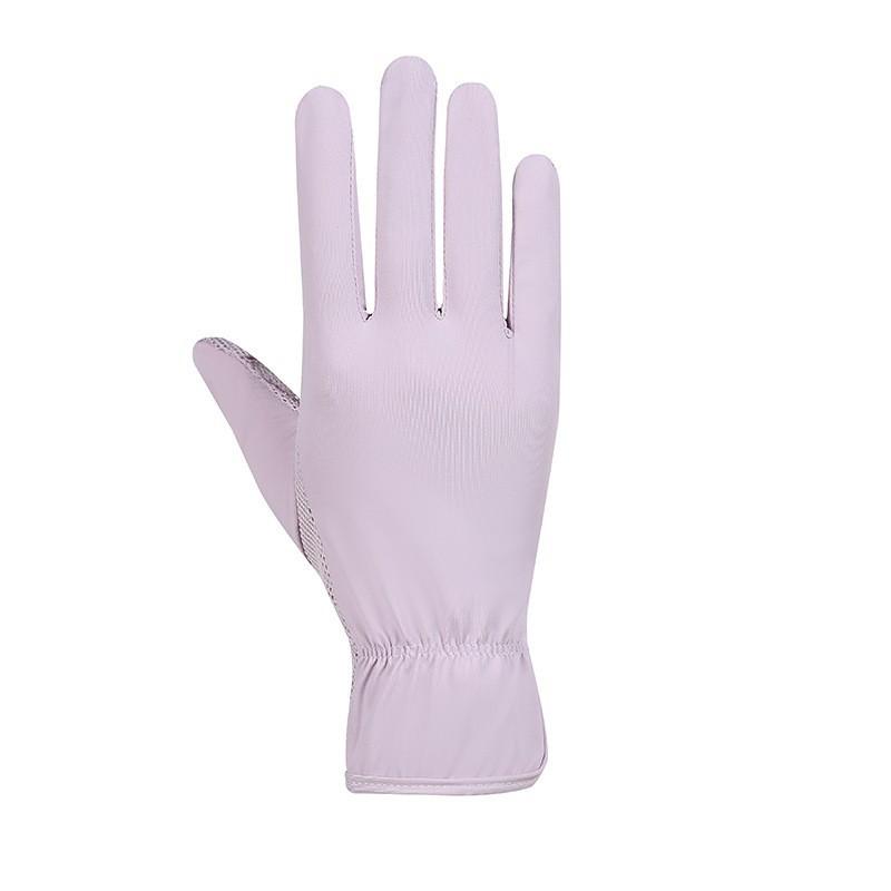 Sunscreen Gloves for Women In Summer Outdoor Cycling and Driving Sunshade Cool Breathable Thin Full Finger Touch Screen Gloves