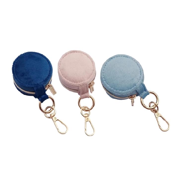 Multifunctional Flannel Small Keychain Organizers Pendant For Travel Jewelry Storage And Portable Accessory