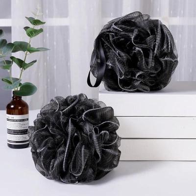 Men's Exfoliating Bath Ball: Flower Shape Foaming Net Towel