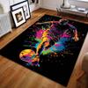 1PC Colorful Splattered Soccer Player Carpet for Living Room Bedroom Sofa Home Decor Rus Non-slip Floor Mat Luxury Gift