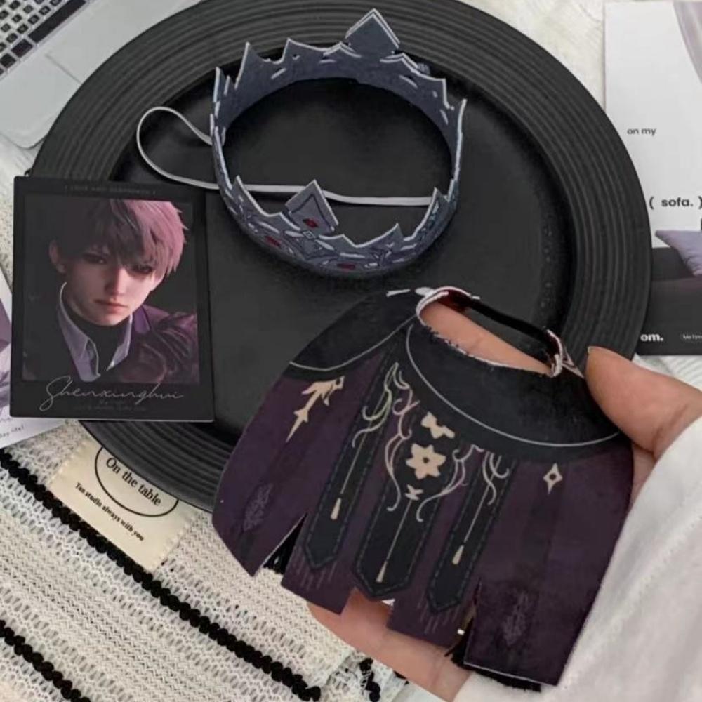 Plushie Love and Deepspace Xavier Dark King 10cm Doll Toy Plush Body Stuffed Crown Cloak Game Cosplay