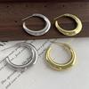 925 Sterling Silver Vintage Earrings For Women Simple Big Moon Shape Earring Jewelry Prevent Allergy Party Accessories Gift