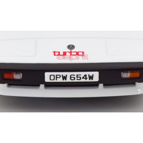 KK Scale 1/18 Scale Lotus Esprit Turbo 1981 White/Red Finished Product