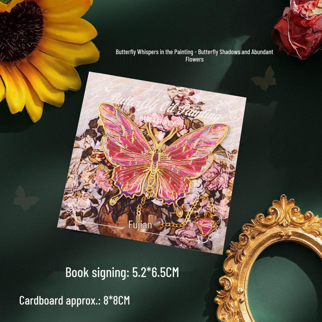 Vintage Butterfly Metal Bookmark: Creative and Elegant Back-to-School Souvenir