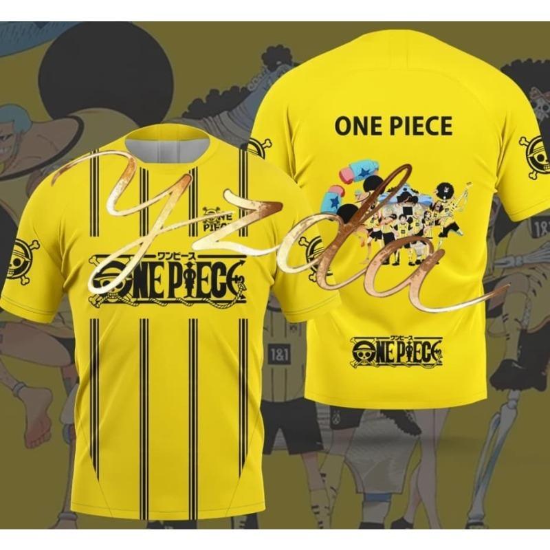 One Piece Cartoon Anime Short Sleeved Men s and Women s Outdoor Sports Casual T-shirt Children and Adults 3D Printing S