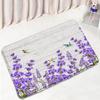 Purple Lavender Bath Mat Set Nature Flowers Plants Butterfly Modern Home Carpet Bathroom Decor Non-Slip Rugs Toilet Lid Cover