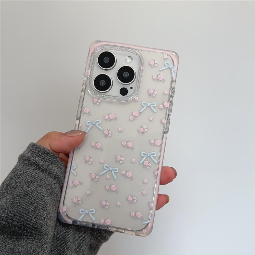 

Healing Pink Bow Drop-Proof Phone Case for iPhone 17Pro/16ProMax/15Pro iPhone 17Pro Max