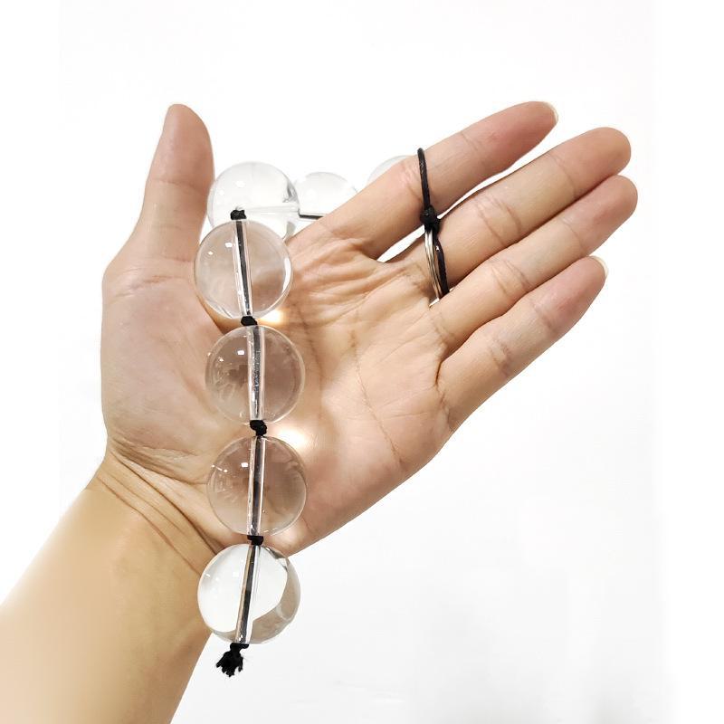 Unisex Chrysanthemum Crystal Glass Anal Plug – Couples' Adult Toy