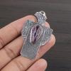 Natural Russian Charoite Gemstone 925 Sterling Silver Jewelry  Pendant 2.08" AJP-2262