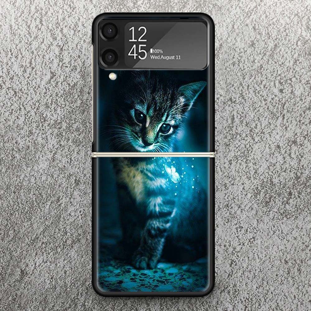 

Cool Animal Big Cat Tiger Print Case For Samsung Galaxy Z Flip 3 4 5 6 7 5G Phone Shell Flip7 Flip6 Flip5 Flip4 Flip3 Pattern Co Samsung Z Flip 6