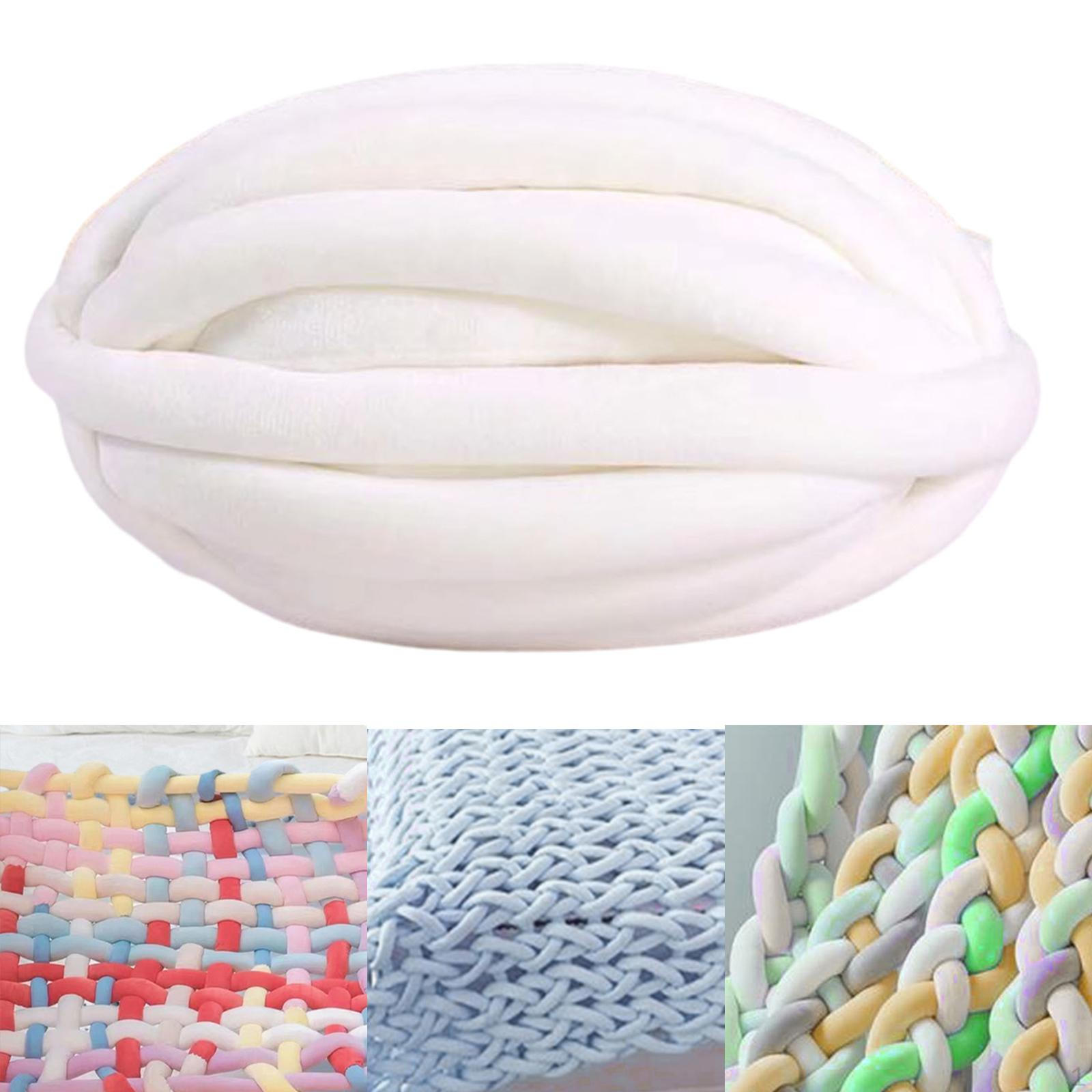 

Коренастая пряжа для вязания рук Jumbo трубчатая объемная для шарфов, свитеров, связанных крючком