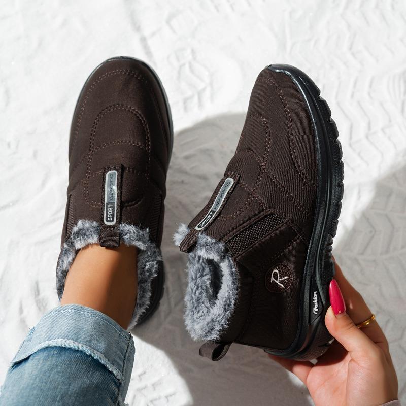 Winter New Cotton Shoes for Women's Casual Sports, Warm Sports Shoes, Comfortable and Plush Thick Snow Boots