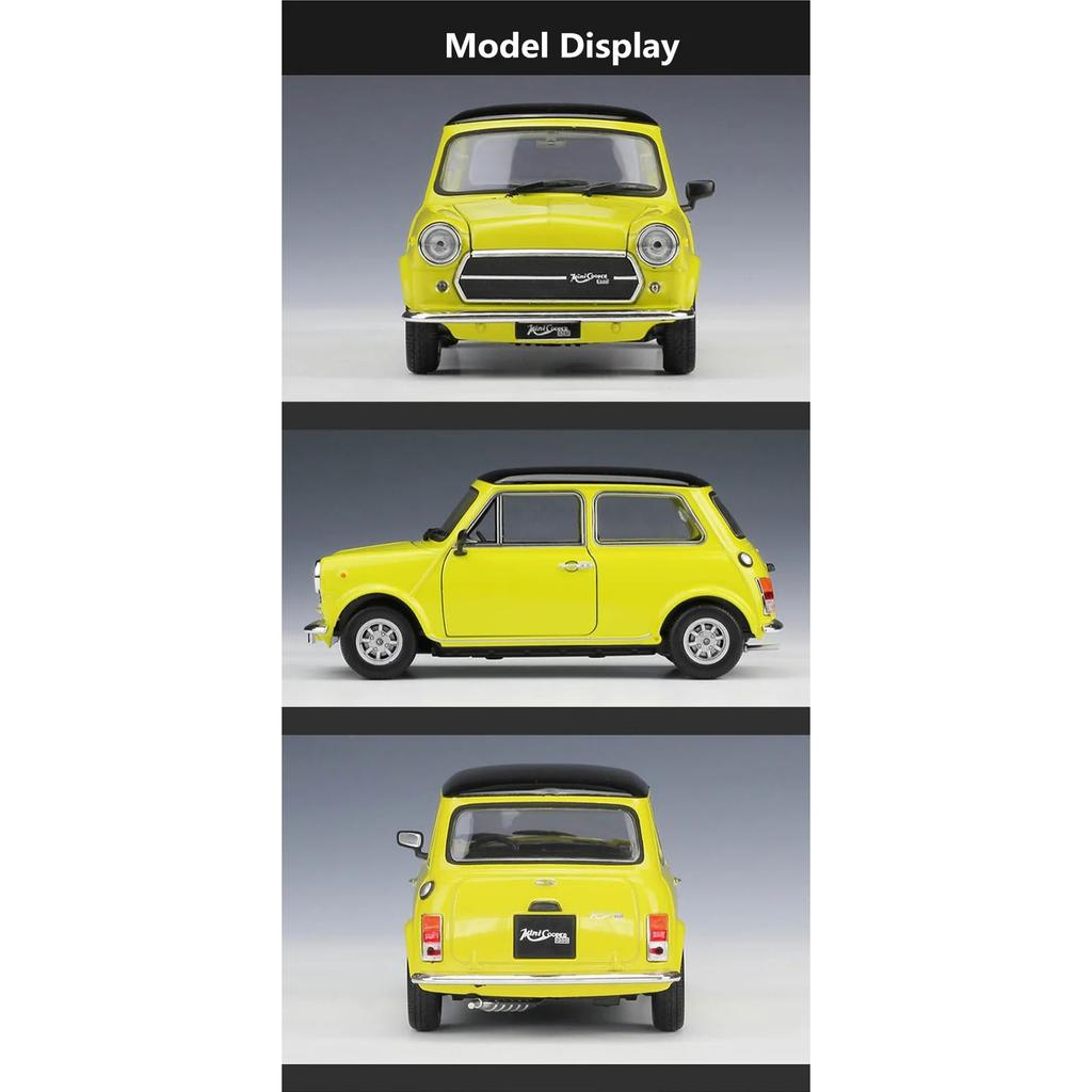 WELLY 1/24 MINI COOPER 1300 Alloy Mini Car Model Diecasts Metal Classic Car Vehicles Model High Simulation Collection Kids Gifts