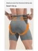 Men's High Waist Tummy Control Plus Size Anti-Chafing Warm Fleece Lined Sport Boxer Shorts