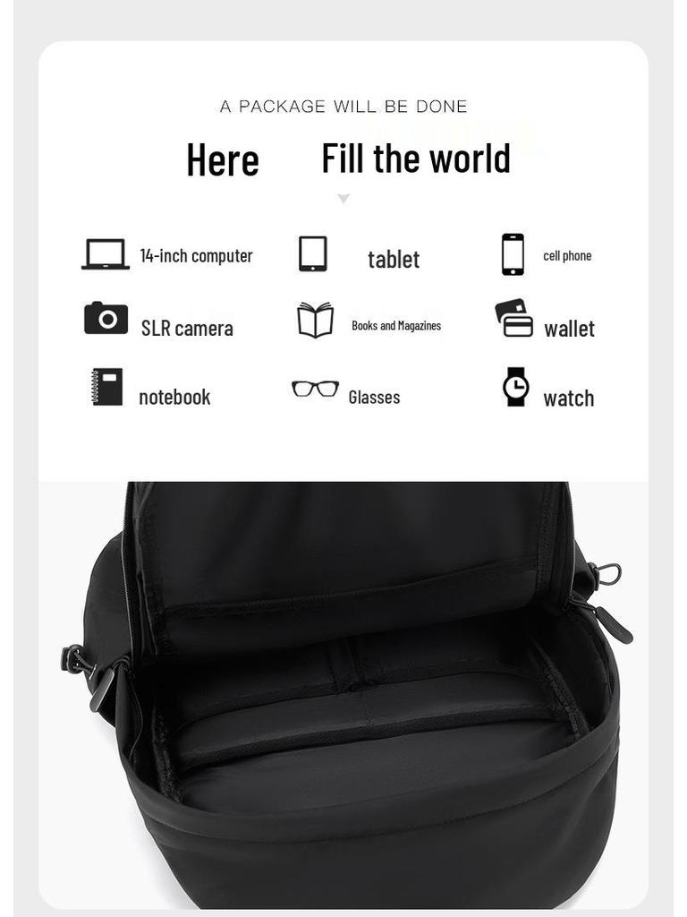 Unisex Casual Fashion Backpack with Pendant