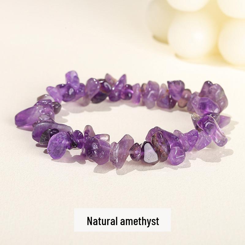 Jingdong Seven-Color Agate Chip Elastic Bracelet