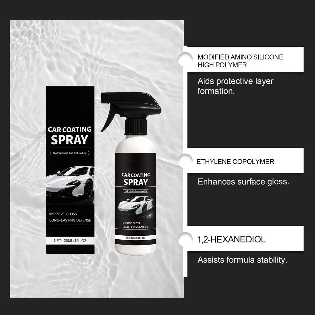 Car Coating Spray: Automotive Exterior Coating, Paint Surface Restoration, Gloss Enhancement, Cleaning And Maintenance Spray 100ML