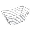Metal Frame Wire Storage Basket Chrome Steel Towel Basket Bathroom Kitchen Organization with Handles Modern Design 12x75x51in