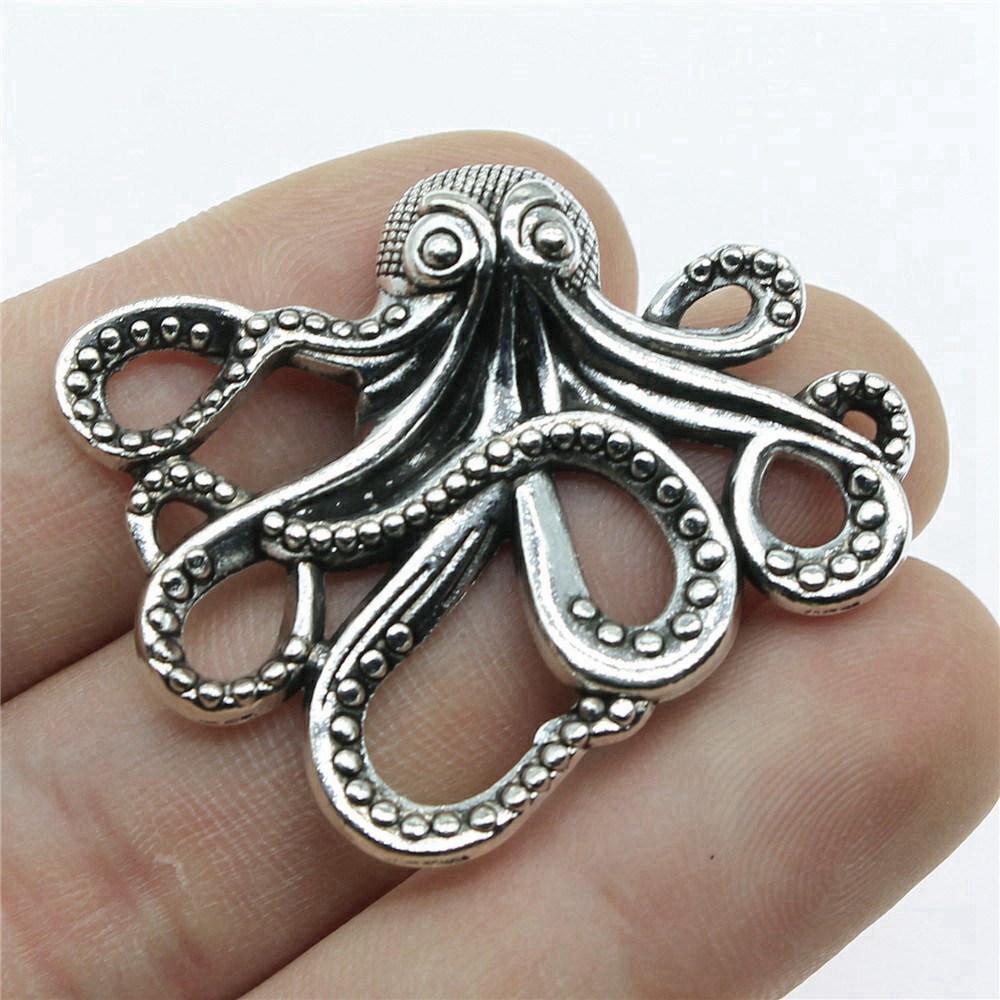 Octopus Seahorse Crab Shrimp Marine Life Charm Antique Bronze Zinc Alloy Jewelry Making Supplies Couple Style