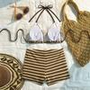 Women's Split Bikini Swimsuit Two-Piece Sport Swimsuit