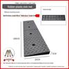 Rubber-Plastic Car Ramp: Slope Mat, Curb Edge, Uphill Climb, Triangle Speed Bump