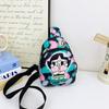 Cartoon Crybaby Kids Chest Bag Polyester Interior For Daily Use In Kindergarten