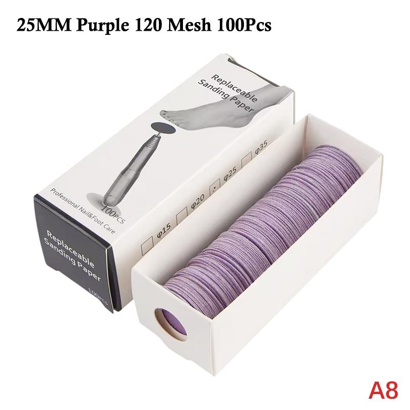 Replaceable Pedicure Disc Sandpaper Polishing Foot Dead Skin Calluse Remover File For Heels Callus Metal Electric Pedicure Tools