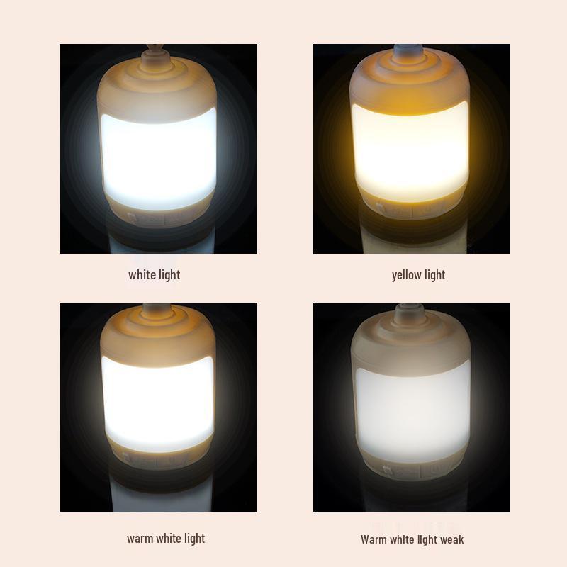 New Portable LED Night Light: Dual-Color Touch-Control, USB Rechargeable, Outdoor Camping Light