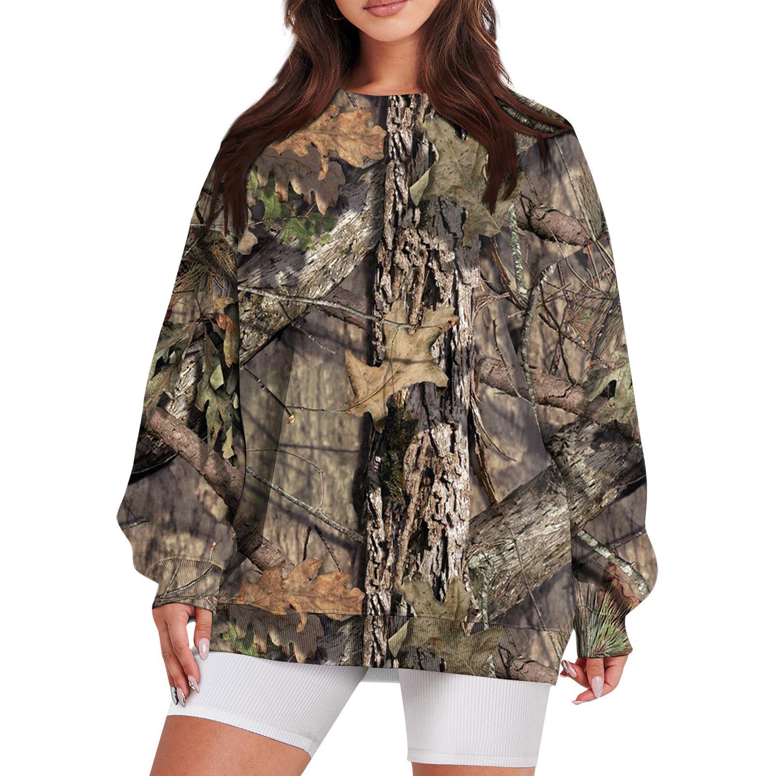 

Женская повседневная модная винтажная толстовка с длинным рукавом и круглым вырезом с принтом, многослойный пуловер, топ M