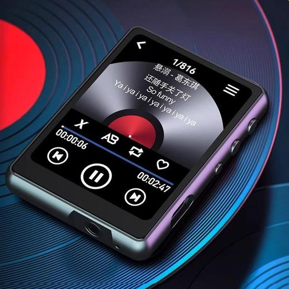 MP3 MP4 Player Lossless Music Player Full Touch Screen Bluetooth-Compatible Voice Recorder with Speaker FM/E-book/Recorder