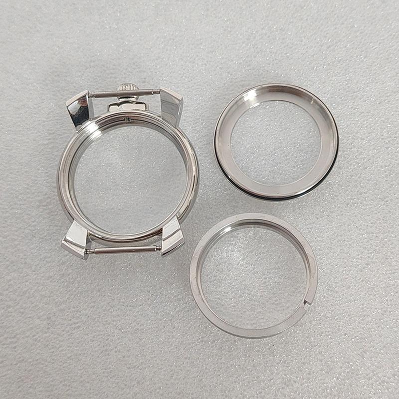 40Mm Watch Case For Nh35 Stainless Steel Case Mineral Glass For Nh35 Movement 3/12 O'Clock Watch Case Watch Accessories