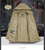 Men's Hooded Windbreaker Jacket - Waterproof, Windproof, Spring/Autumn Motorcycle Workwear Trend (Style 8817)