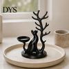 Bedroom Dresser Decor Cute Cat Tree Branch Jewelry Organizer, 3D Printed Earring Bracelet Hair Decorative Trinket Tray Tie Storage Holder, Display