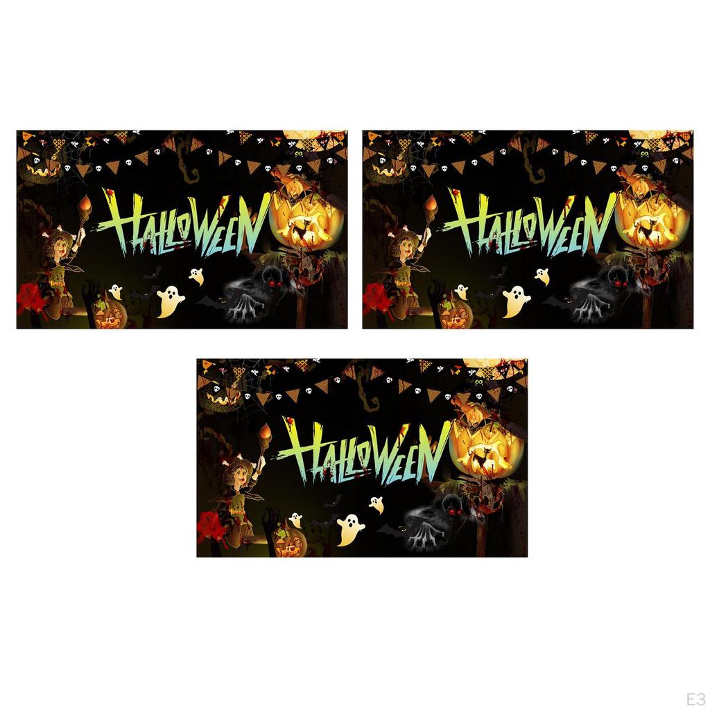 Banner de Cenário para Fotografia de Halloween Cena Assustadora Suprimentos Decoração Assustadora