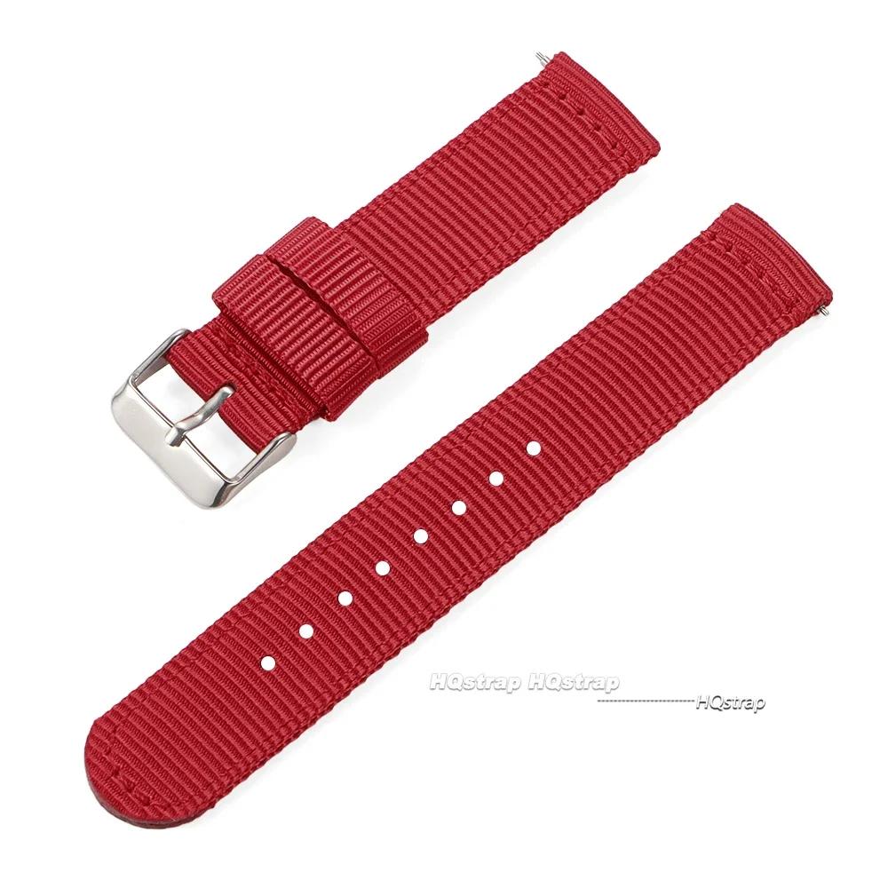 Nylon Watch Band 18mm 20mm 22mm 24mm for Military Woven Strap Quick Release Wristband for Seiko Women Men Sport Watch Bands