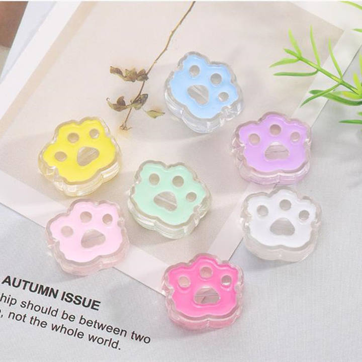 Tropföl Cartoon Katzenpfoten Anhänger Für DIY Herstellung Anhänger 5 Stück 23*26mm Ohrringe Armband Schwebender Schmuck Zubehör Perlen