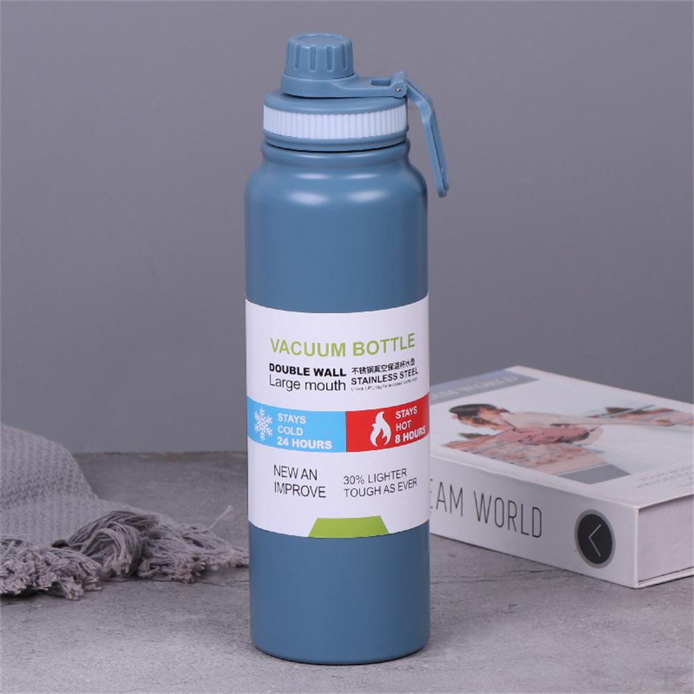 800ML 1000ML Outdoor Thermos Waterkoker Waterfles met Thee Filter 304 Roestvrij Staal Thermische Beker Lekvrije Fles Sport
