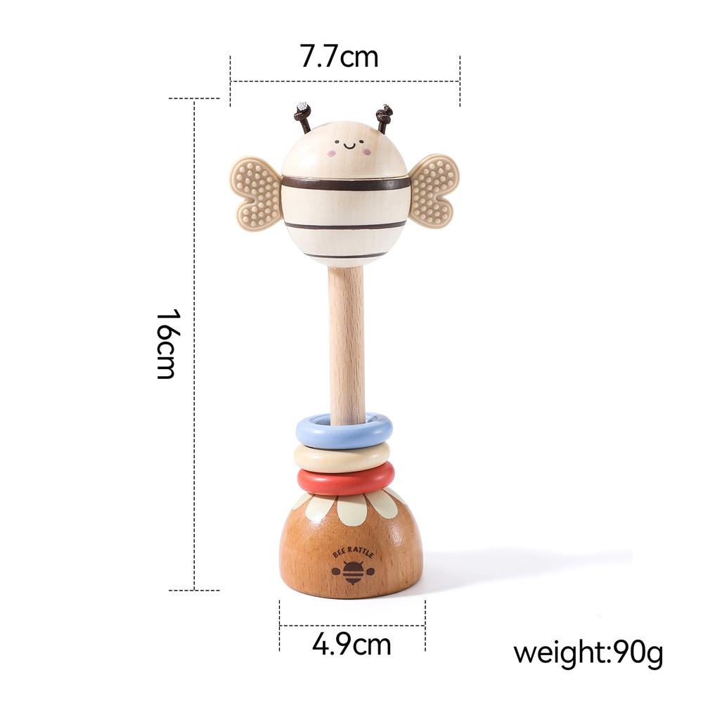 Musical Instruments Montessori Music Wooden Cartoon Bee Ringing Toy 0 12 Months Toys Kids Early Educational Wooden Instruments