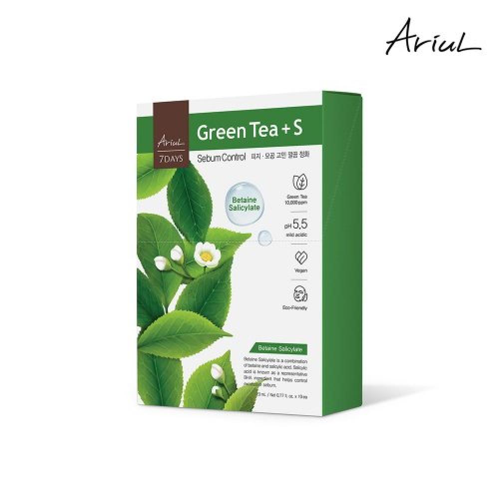 Ariul Seven DayS MaSk Green Tea S 10pcS (ARSD139) J Green Tea Mask Pack 10 sheets