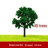 Banyan Tree DIY Sand Table Model: Green Trees for Scene Creation - Multiple Sizes Available