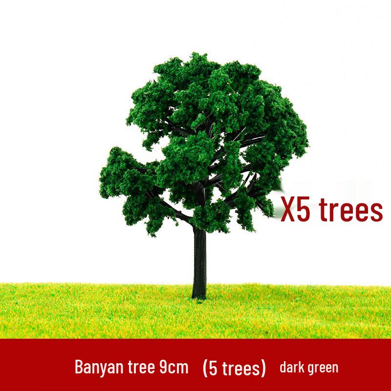 Banyan Tree DIY Sand Table Model: Green Trees for Scene Creation - Multiple Sizes Available