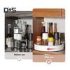 360-Degree Rotatable Lazy Susan Organizer Turntable Large Capacity Spice Organization Makeup Organizer Storage Holder